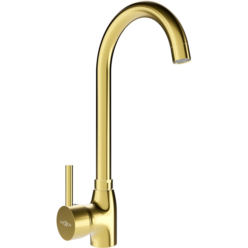 Mexen Telma кухненски смесител, златен - 670200-50