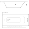 Mexen Vega правоъгълна вана 180 x 80 см, бяла - 55011808000