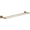 Mexen Remo двойна закачалка за кърпи, златна - 7050725-50