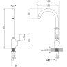 Mexen Telma кухненски кран, бежов - 670200-69