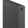 Плосък радиатор Mexen Flat CVF22 600 x 1600 мм, долно свързване, 2532 W, антрацит - W622F-060-160-66