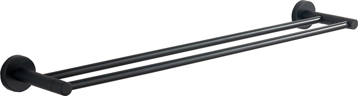 Mexen Remo двойна закачалка за кърпи, черна - 7050725-70