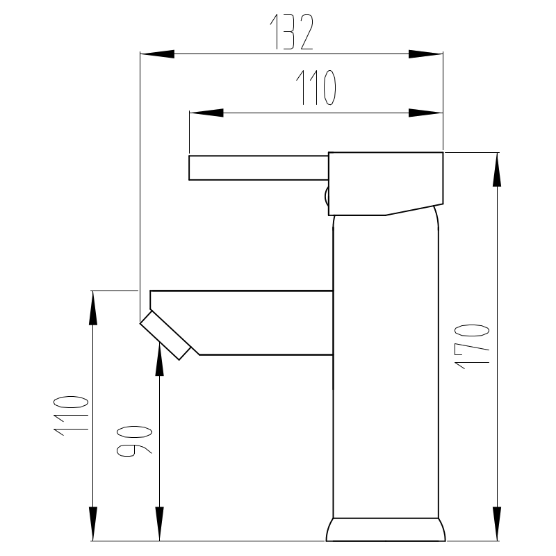 Mexen Lua биде батерия, бяла - 72820-20