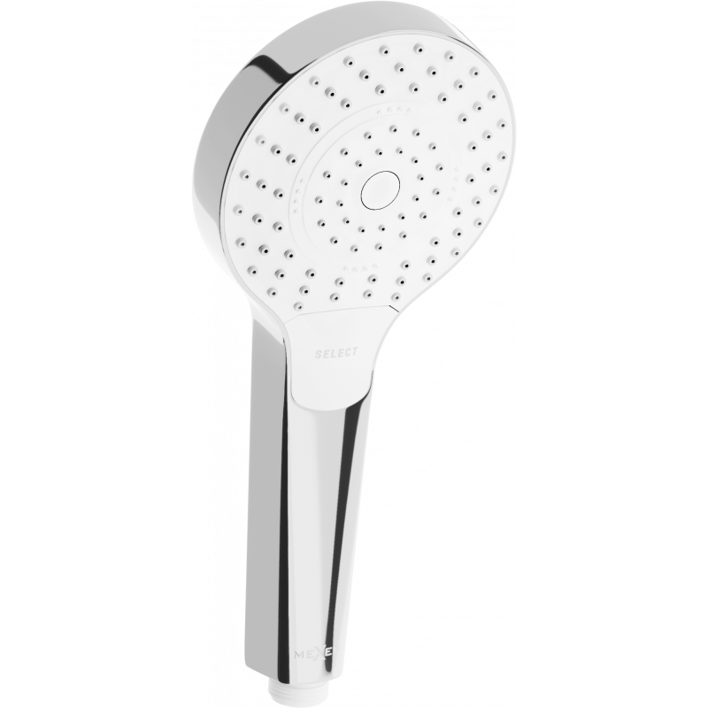 Mexen R-05 ръкохватка за душ 3-функционална, хром/бяла - 79505-00