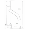Mexen Rumba One смесител за мивка, графит - 73501-66