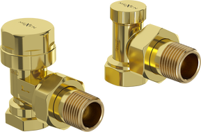 Mexen Uni-Term ъглови радиаторни вентили, златни - W901-000-50