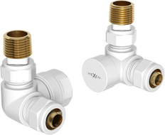 Mexen Uni-Term осови радиаторни клапани, бели - W903-000-20