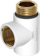 Mexen Uni-Term тройник за електрически нагревател, бял - W906-000-20