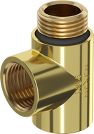 Mexen Uni-Term тройник за електрически нагревател, златен - W906-000-50