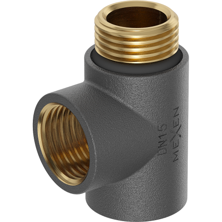 Mexen Uni-Term тройник за електрически нагревател, антрацит - W906-000-66