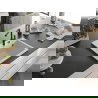 Mexen Oscar кухненска мивка от гранит 1-каморова 580 x 490 мм, бяла, черен сифон - 6519581000-20-B