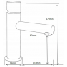 Mexen Elba One батерия за мивка, графит - 74101-66