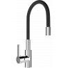 Mexen Flex кухненски смесител, хром/черен - 670900-07