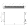 Mexen CVF33 Flat панелен радиатор 400 x 600 мм, долно свързване, 949 W, черен