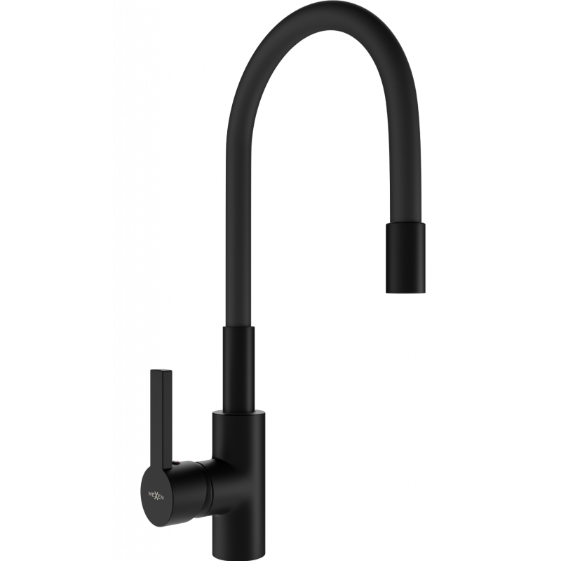Mexen Flex кухненски кран, черен - 670900-70