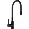 Mexen Flex кухненски смесител, черен - 670900-70