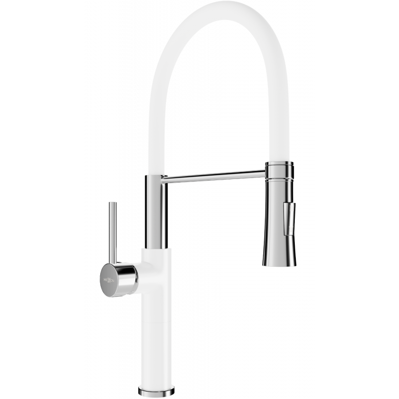 Mexen Dina кухненски смесител, бял - 672701-20