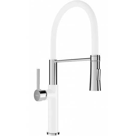 Mexen Dina кухненски смесител, бял - 672701-20