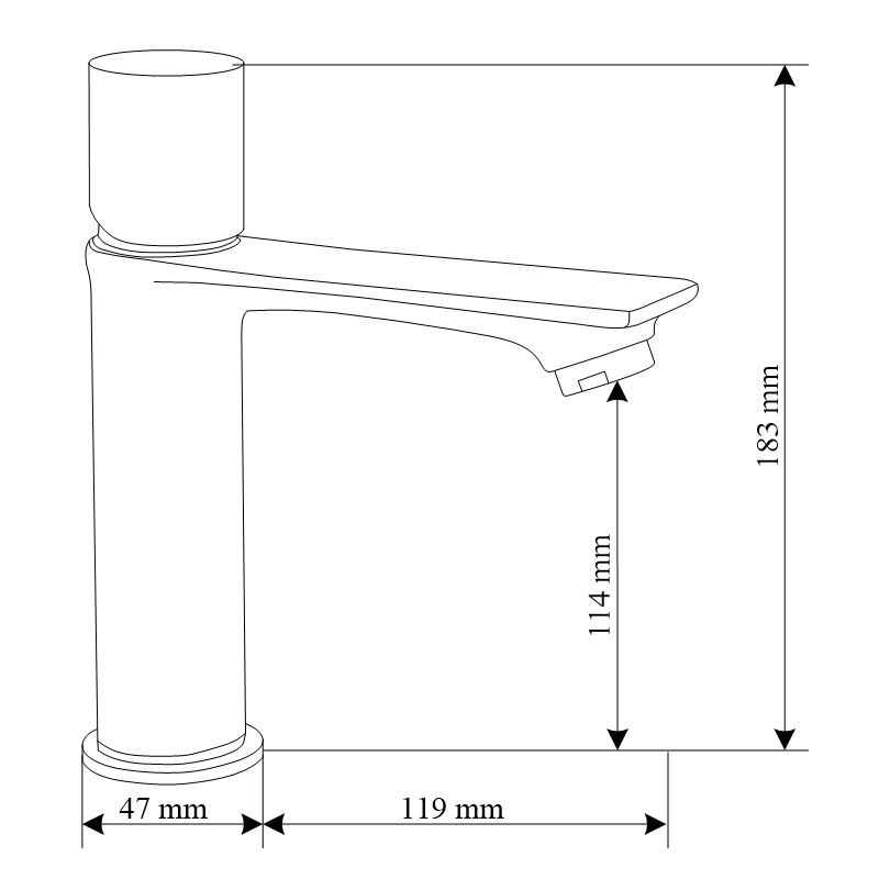 Mexen Royo One батерия за мивка, бяла/хром - 72201-22