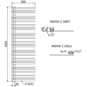 Mexen Neptun декоративен радиатор за баня 1600 x 500 mm, 523 W, хром - W101-1600-500-00-01