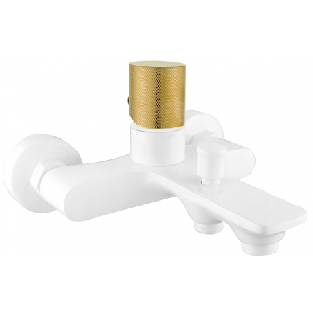 Mexen Royo One смесител за вана, бял/златен - 72231-25