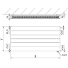 Mexen CVL21 Линеен панелен радиатор 500 x 600 мм, долно свързване, 605 W, антрацит