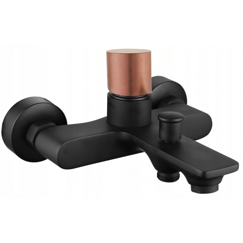 Mexen Royo One батерия за вана, черна/розово златна - 72230-76