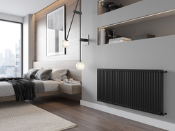 Mexen C21 панелен радиатор 400 x 2400 mm, странично свързване, 2223 W, черен - W421-040-240-70