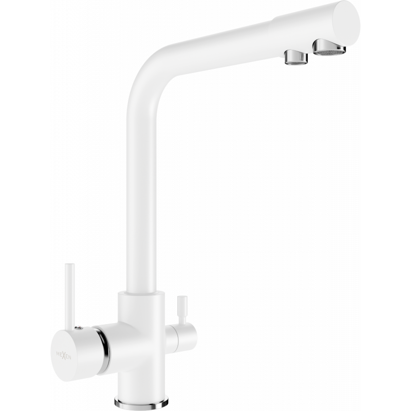 Кухненски смесител Mexen Duero, бял - 671600-20