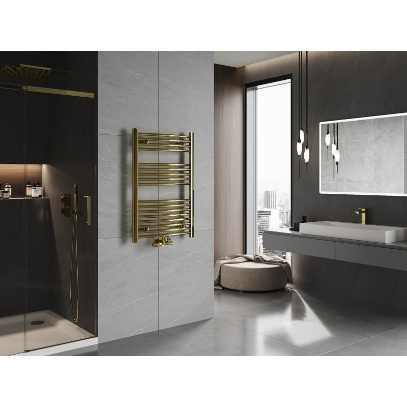 Mexen Ares бани радиатор 900 x 600 мм, 342 W, златен - W102-0900-600-00-50