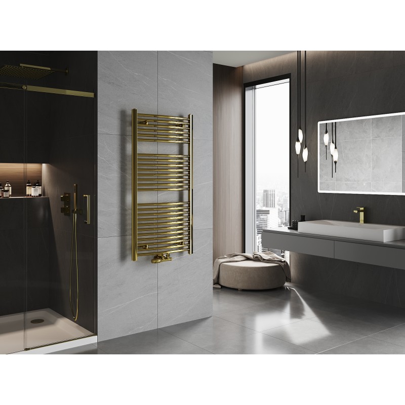 Mexen Ares баня радиатор 1200 x 600 мм, 490 W, златен - W102-1200-600-00-50