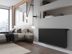 Mexen C33 плосък радиатор 900 x 1800 mm, странично свързване, 5728 W, черен - W433-090-180-70
