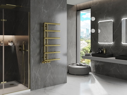 Mexen Jukon декоративен радиатор за баня 988 x 500 mm, 246 W, златен - W116-0988-500-00-50