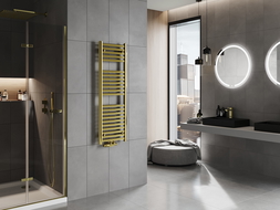 Mexen Hades лира за баня 1200 x 400 мм, 373 W, златен - W104-1200-400-00-50
