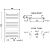 Mexen Mars баня радиатор 700 x 400 мм, 238 W, антрацит - W110-0700-400-00-66