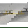Mexen Mars лира за баня 700 x 500 mm, 224 W, злато - W110-0700-500-00-50