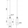 Mexen FA-I електрически нагревател 600 W, хром - W952-0600-01