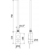 Mexen FA-I електрически нагревател 900 W, хром - W952-0900-01