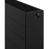Мексен Лайн CVL33 плосък радиатор 900 x 600 мм, долно свързване, 1800 W, черен - W633L-090-060-70