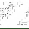 Mexen Tiber дозатор за сапун, черен - 7050540-70