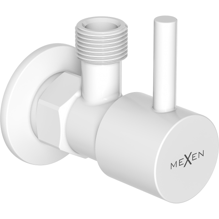 Mexen R1 ъглов вентил за батерия 1/2"x3/8", бял - 79970-20