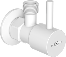 Mexen R1 ъглов вентил за батерия 1/2"x3/8", бял - 79970-20