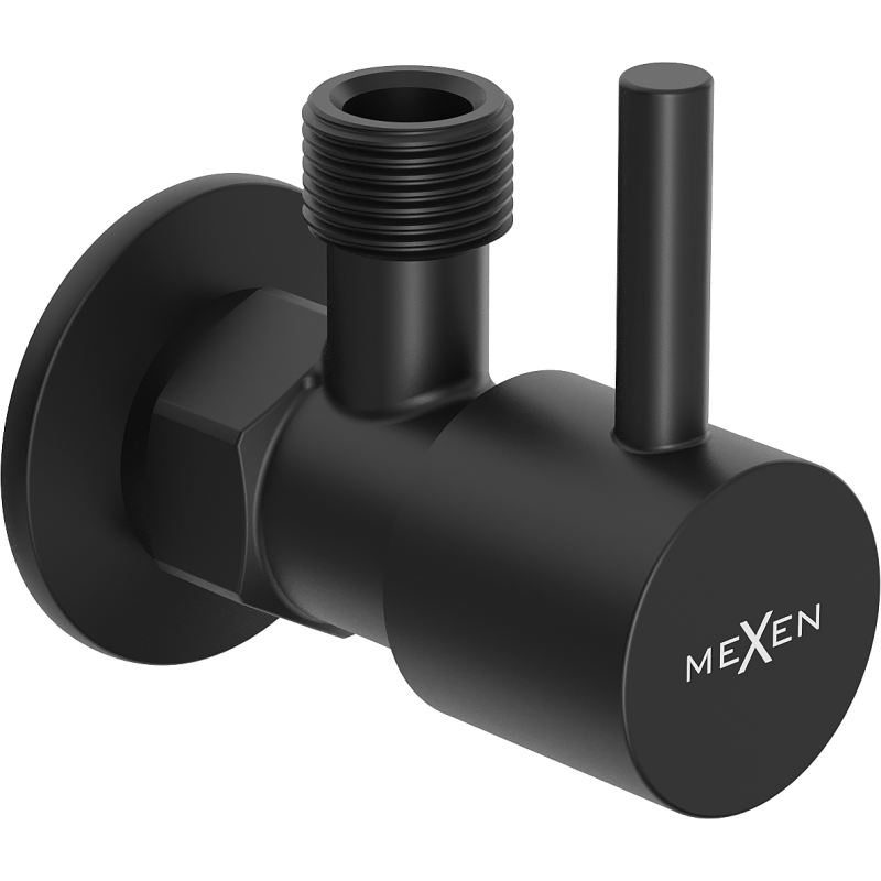 Mexen R1 ъглов вентил за батерия 1/2"x3/8", черен - 79970-70