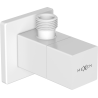 Mexen S ъглов вентил за батерия 1/2"x3/8", бял - 79971-20