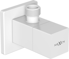 Mexen S ъглов вентил за батерия 1/2"x3/8", бял - 79971-20