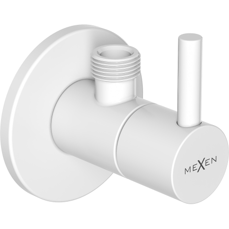 Mexen R2 ъглов вентил за батерия 1/2"x3/8", бял - 79972-20
