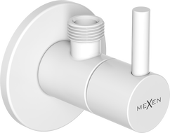 Mexen R2 ъглов вентил за батерия 1/2"x3/8", бял - 79972-20