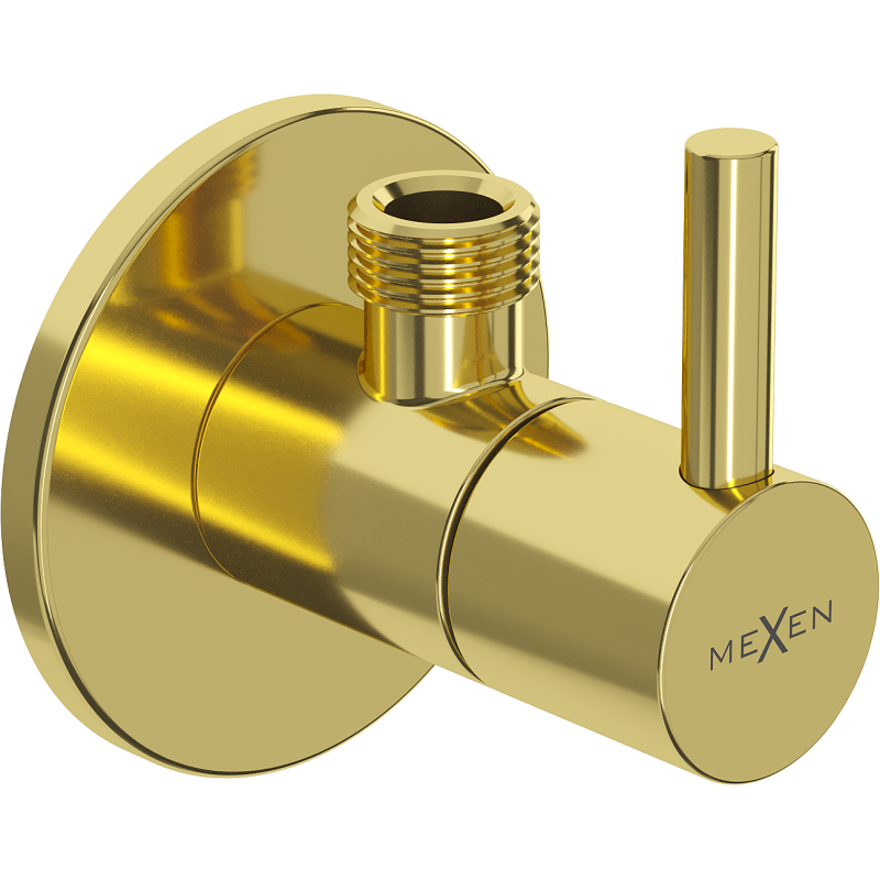 Mexen R2 ъглов вентил за батерия 1/2"x3/8", златен - 79972-50