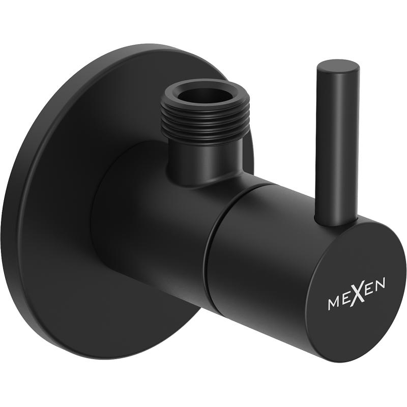 Mexen R2 ъглов вентил за батерия 1/2"x3/8", черен - 79972-70