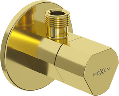 Mexen T ъглов клапан за батерия 1/2"x3/8", златен - 79973-50